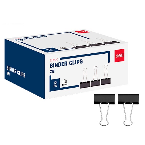 ЗАЖИМЫ ДЛЯ БУМАГ DELI 