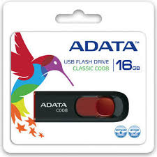 Флешка ADATA C008 16GB Black-Red