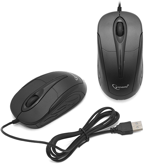 Мышь Gembird MUSOPTI8-808U, Optical, 1000 dpi, USB, Черный Mouse black