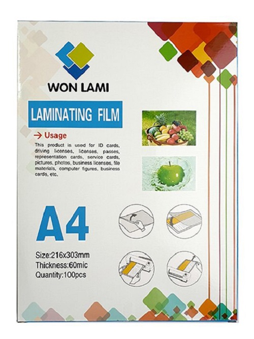Пленка для ламинирования глянцевая WON LAMI A4/100/ 80mk (10)
