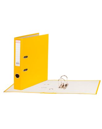 Папка-регистратор А4, корешок 80 мм., с арочным механизмом, покрытие из полипропилена, желтая