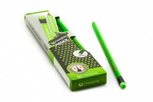 ЧГ карандаш, трехгранный, с Ластиком, крестики, блестящ.дизайн, микс