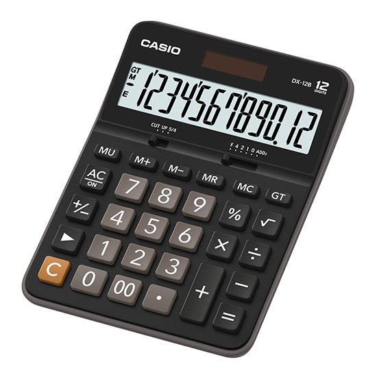 Калькулятор настольный Casio DX-12B 12-разрядный черный