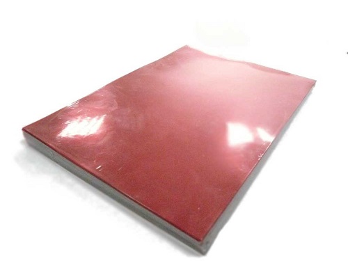 Обложка ПВХ прозрачная глянец iBind А4/100/150mk красный