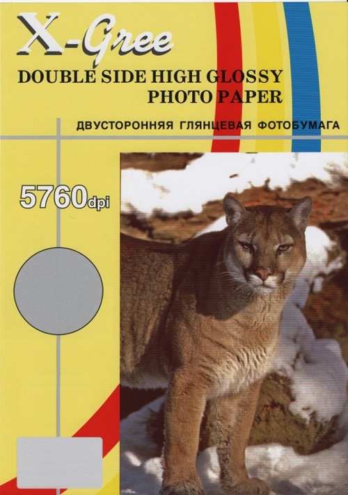 Фотобумага для лазерной печати X-GREE глянцевая двухсторонняя A4 CL160DG