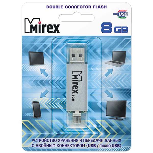 Флеш-накопитель Mirex 8GB Smart Silver