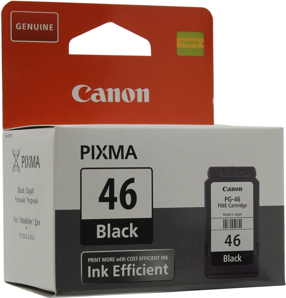 Картридж Canon PG-46 9059B001, черный, для струйного принтера, оригинал