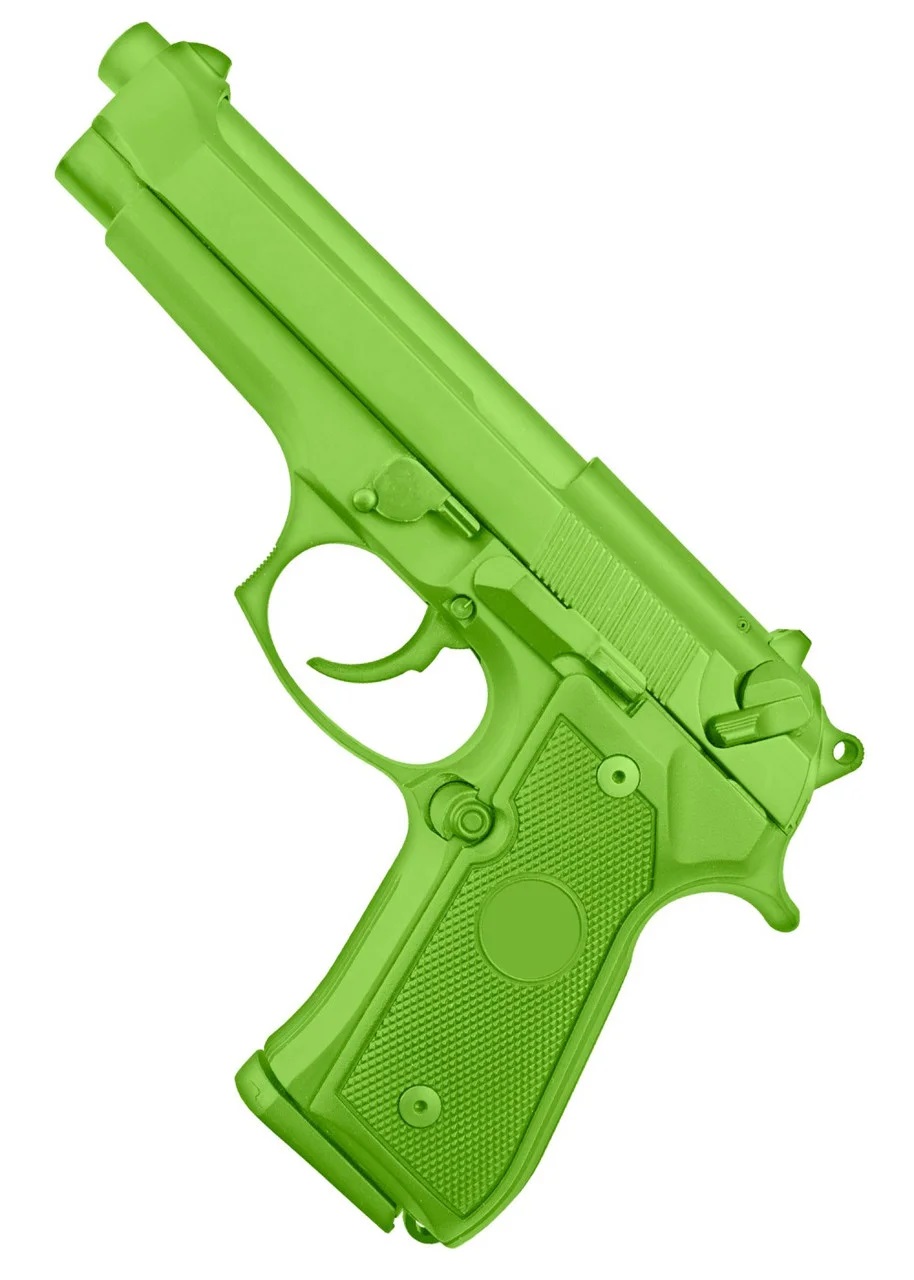 Пистолет на батарейках 17см , зеленый 