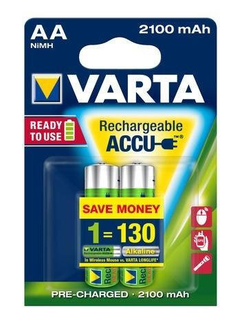 Батарейки Аккумуляторные VARTA AA 2100 mAh  