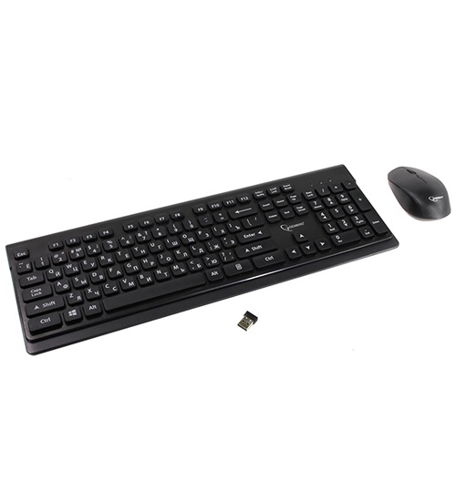 Клавиатура и мышь, USB, Gembird KBS-7200, Черный