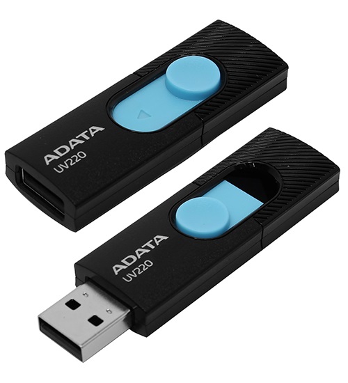 Флешка USB ADATA UV220, 32GB, Черный