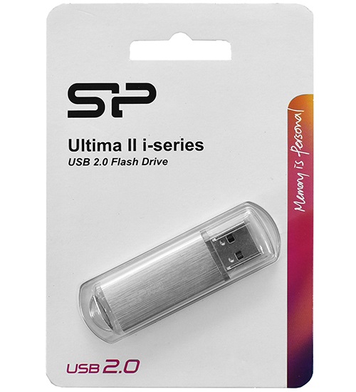 Флешка USB Silicon Power, Ultima II  32GB, Серый