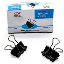 Зажимы для бумаг, 19 мм, по 12 шт в уп BINDER CLIPS