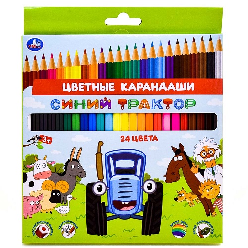 Карандаши 24цв. шестигран. 