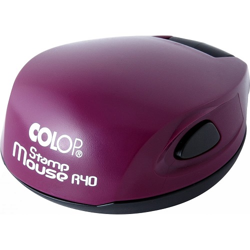 Stamp Mouse R40 оснастка для печати карманная диаметр d40 мм.,  фиолетовый