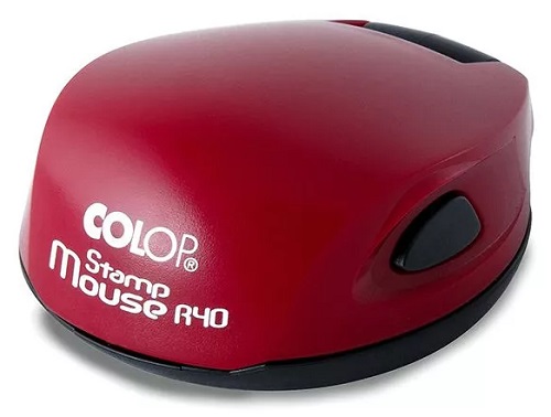 Stamp Mouse R40 оснастка для печати карманная диаметр d40 мм., рубин