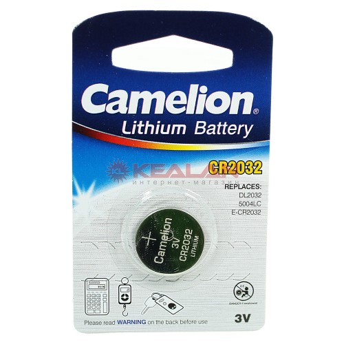 Батарейка CR2032 - Camelion BL-1 CR2032-BP1 (1 штука)