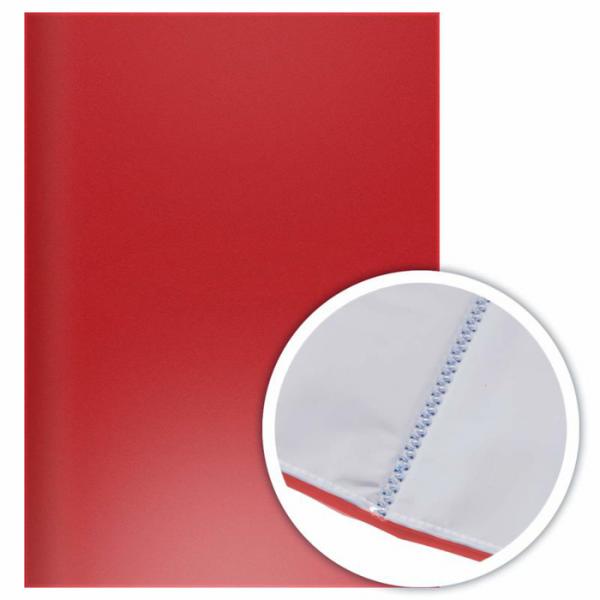 Папка DOLCE COSTO Эконом с 10 прозрачными вкладышами, цвет красный
