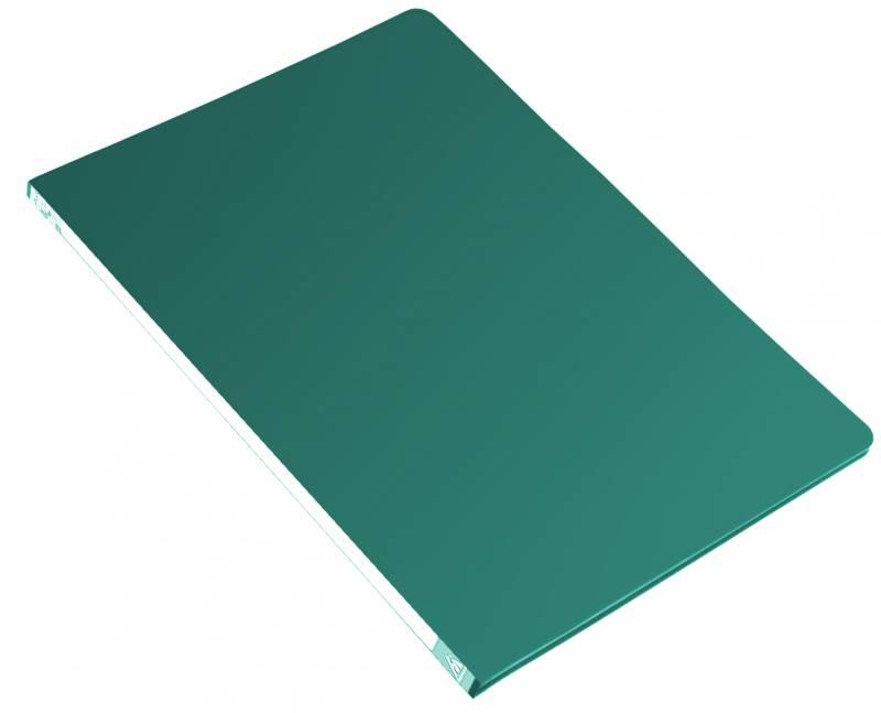 Папка с метал. пруж. скоросшивателем бюрократ pz05pgreen а4 пластик 0.5мм торц. наклейка зеленый