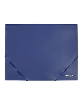 Папка пластиковая на резинках Axent Delta А4, 400мкм, синяя в индивидуальной упаковке