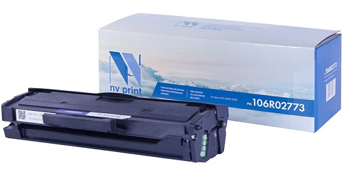 Картридж совместимый NV Print 106R02773 черный для Xerox 3020/3025 (1500 страниц) с чипом