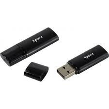 Флешка USB Apacer AH23B, 32GB, Черный flash AP32GAH23BB-1, USB 2.0, black