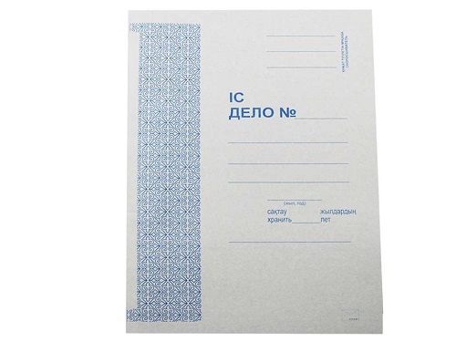 Папка-скоросшиватель картонная KUVERT, А4 формат, 220 гр, белая