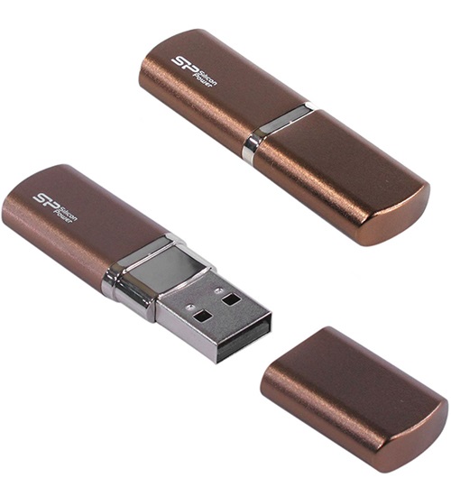 Флешка USB Silicon Power, LuxMini 720, 16GB, Бронзовый flash SP016GBUF2720V1Z, USB 2.0, bronze