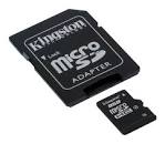 Карта памяти Kingstone microSDHC 8GB Class 4 + SD адаптер